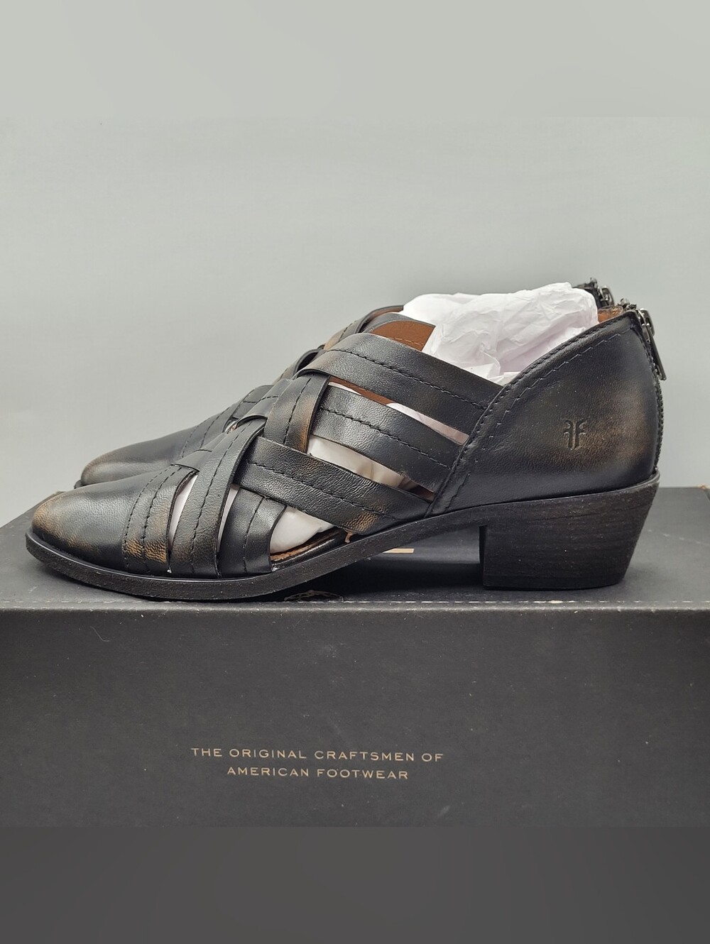 Frye Ray Huarache Dark Brown Shootie Size 9 M